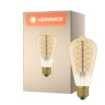 Ledvance Vintage 1906 LED E27 Birne Gold 4.8W 420lm - 822 Extra Warmweiß | Dimmbar - Ersatz für 37W