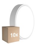 Mehrfachpackung 10x Ledvance LED-Wand- und Deckenleuchte Rund Weiß 9.5W 1220lm - 830-840 CCT | 262mm - IP65