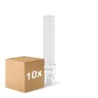 Mehrfachpackung 10x Noxion Lucent LED PL-C EM 9.5W 840 | Kaltweiss - 2-Pins - Ersatz für 26W