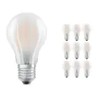 Mehrfachpackung 10x Osram Parathom Retrofit klassisch E27 A 8W 827 Matt | Extra Warmweiss - Ersatz für 75W