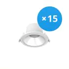 Mehrfachpackung 15x Noxion LED Downlight Apollo 9W 1100lm 60D - 840 Kaltweiß | 145mm - Ausschnitt 120mm - UGR 
