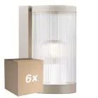 Mehrfachpackung 6x Nordlux Coupar Wandleuchte Aluminium Sanded | IP54 - Geeignet für E27
