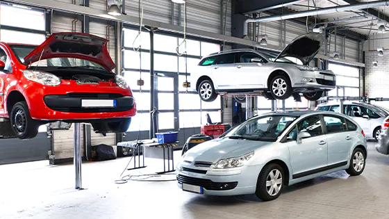 Werkstatt eines Autohauses Werkstatt eines Autohauses
