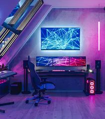 Beleuchtung für Gaming-Zimmer Beleuchtung für Gaming-Zimmer