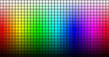 RGB Farbenspektrum RGB Farbenspektrum