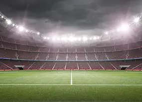 LED-Fluter in einem Stadion LED-Fluter in einem Stadion