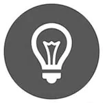 Icon mit Lampe Icon mit Lampe